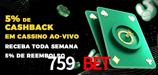Promoções do cassino ao Vivo 759 bet